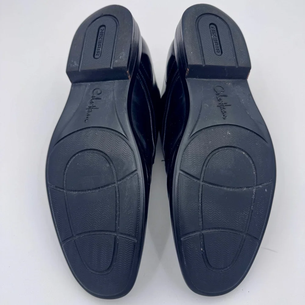Cole Haan Air‎ Giraldo Mens 11M Black Leather Apron Toe Oxford Shoes C06749